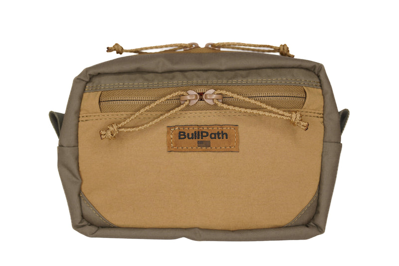 Load image into Gallery viewer, Bull Oak X pouch with a visible brand logo on a white background