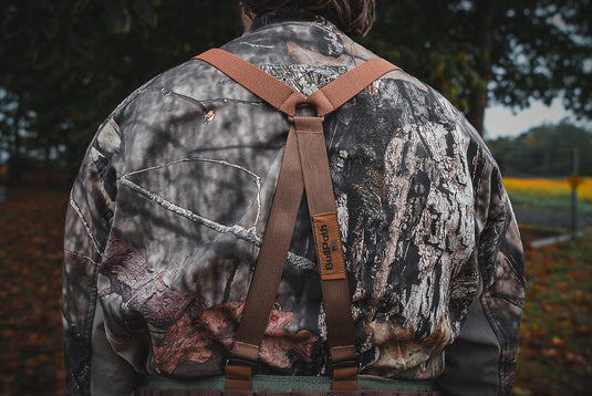 a man wearing saddle hunting comfort accessories