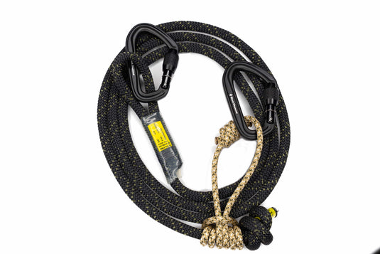 Black lineman's rope for saddle hunting