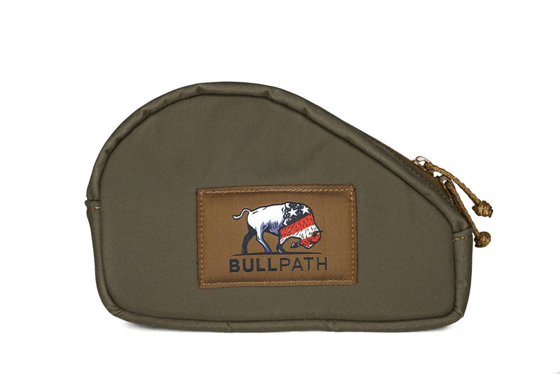 Load image into Gallery viewer, Ranger Green Saddle Hunting Zip Rope Pouch Front Side
