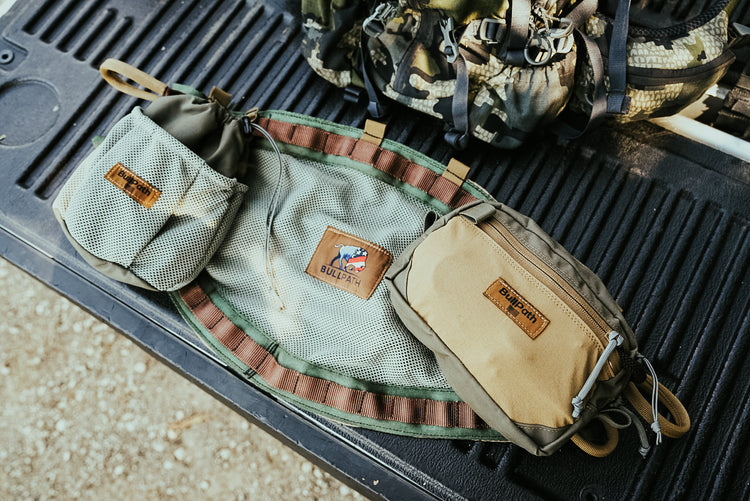 Tree Saddle Setup on the back of a tailgate on display